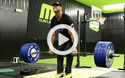 Cory Gregory doing a heavy deadlift