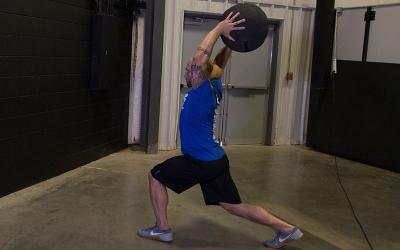 Standing Overhead Medicine Ball Throw