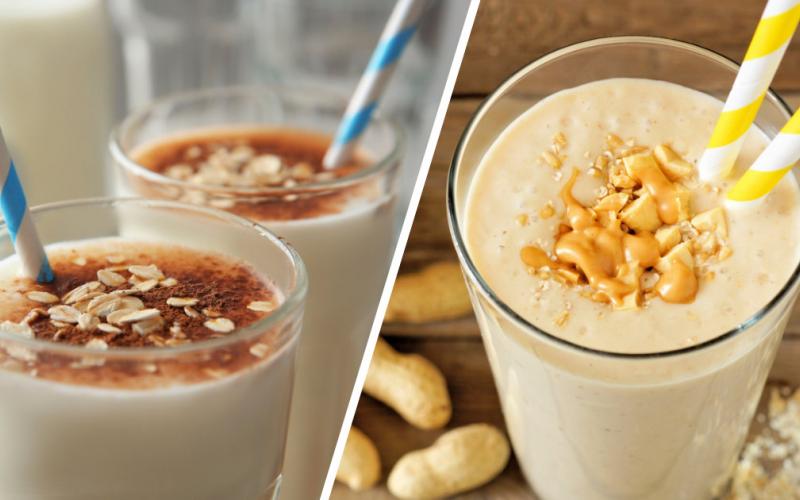 Delicious vanilla weight gainer shakes