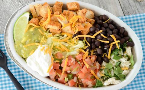 High Protein Chicken Burrito Bowl Recipe