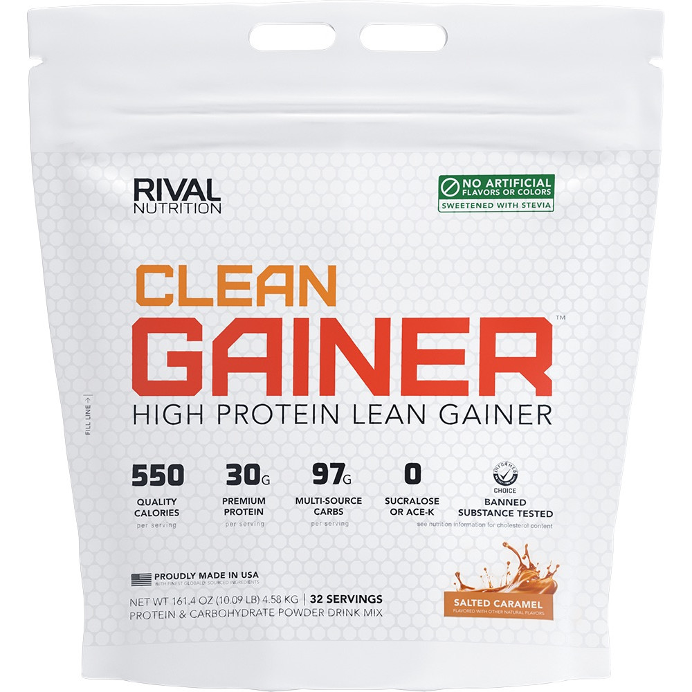 Rival Nutrition Naturally Flavored Clean Gainer - 10lbs Salted Caramel