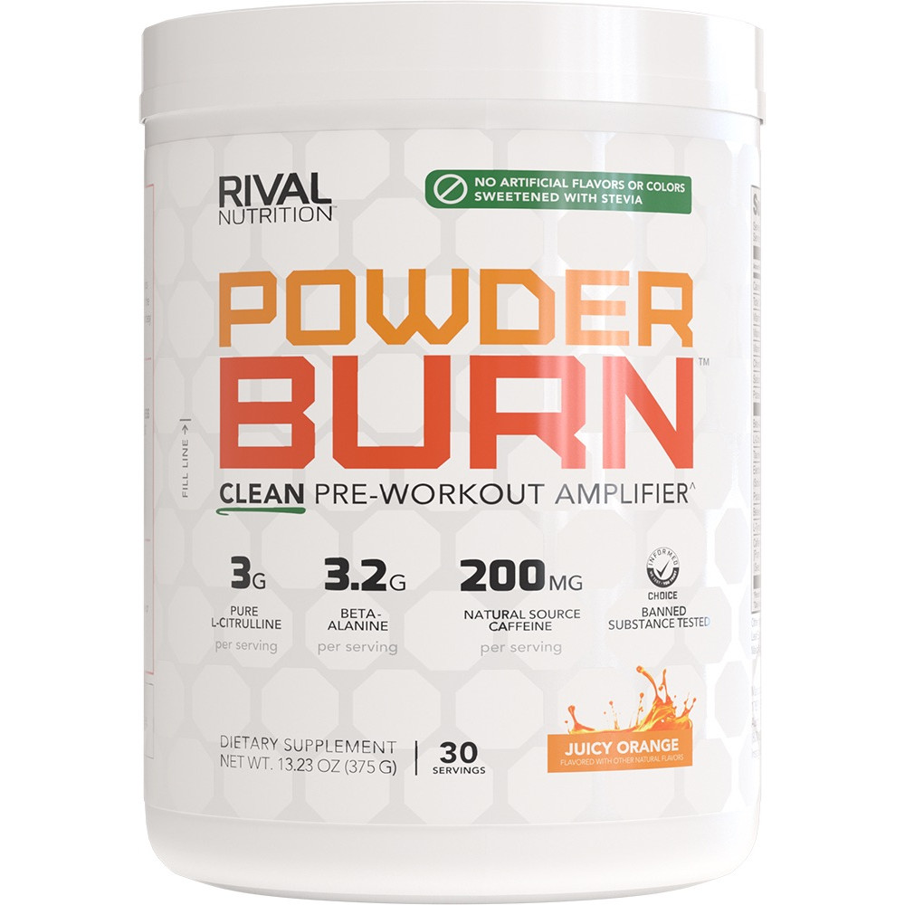 Rival Nutrition Clean Powder Burn - 30 Servings Juicy Orange