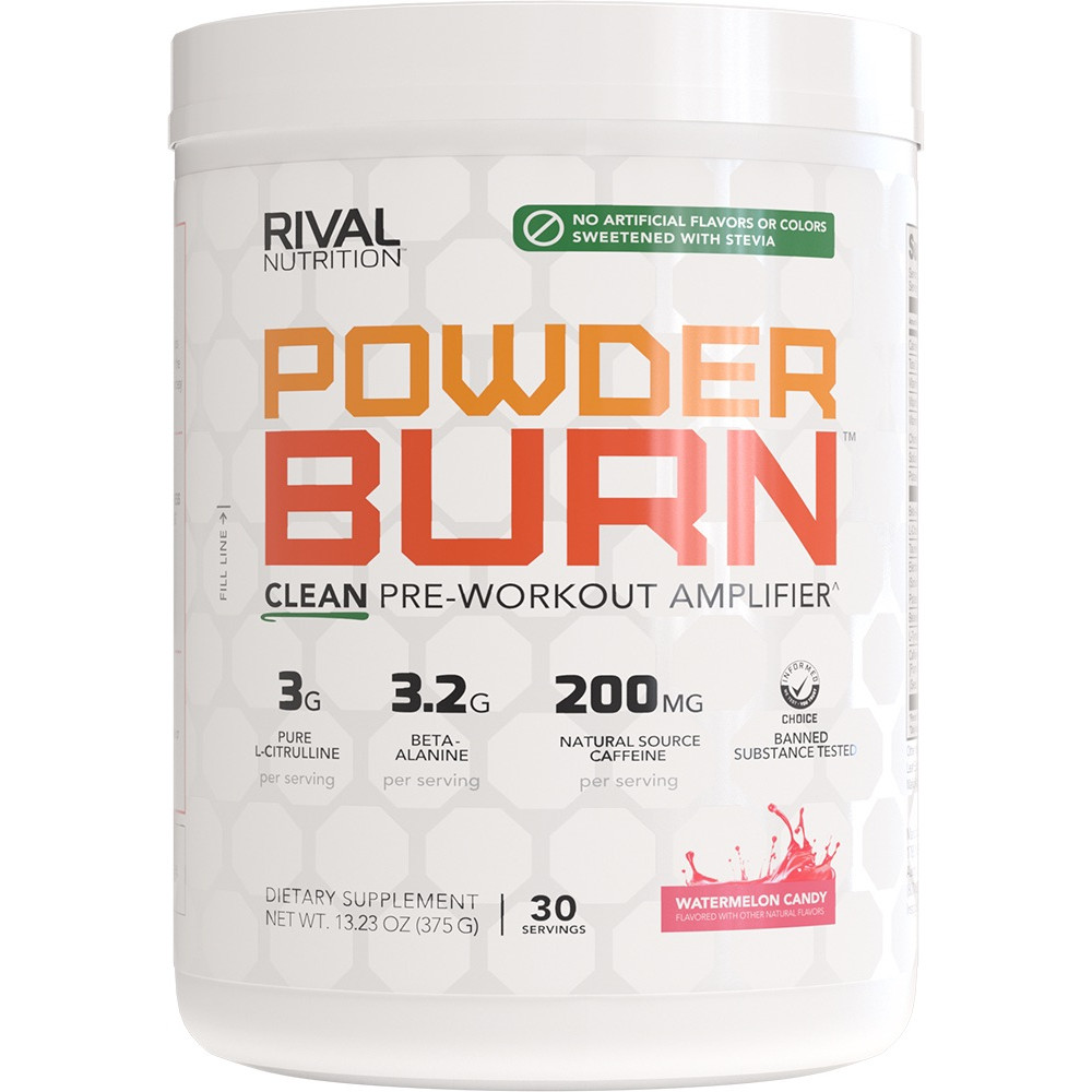 Rival Nutrition Clean Powder Burn - 30 Servings Watermelon Candy