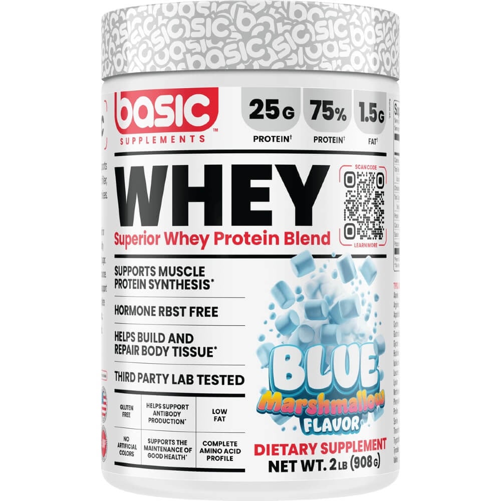 Basic Supplements Basic Whey - 2lbs Blue Marshmallow