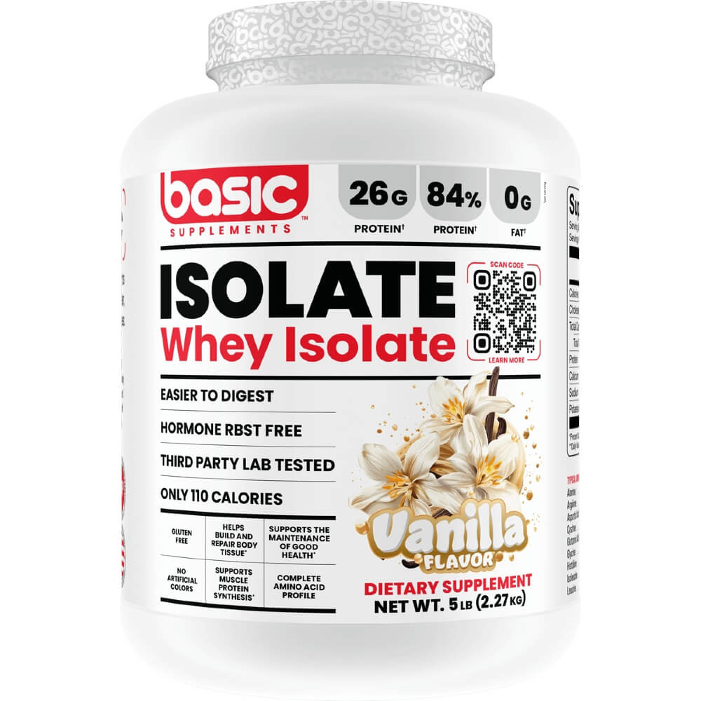 Basic Supplements Basic Isolate - 5lbs Vanilla