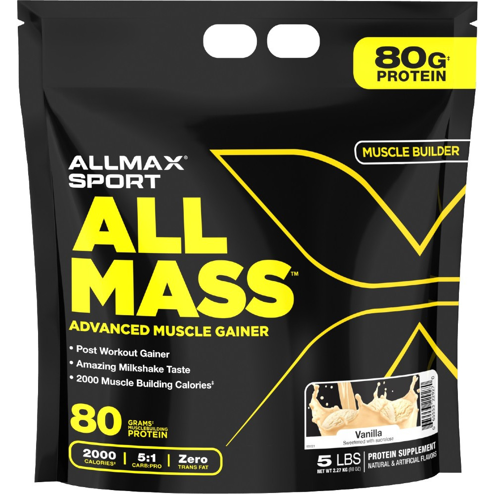 Allmax Nutrition Allmass Sport Gainer - 5lbs Vanilla