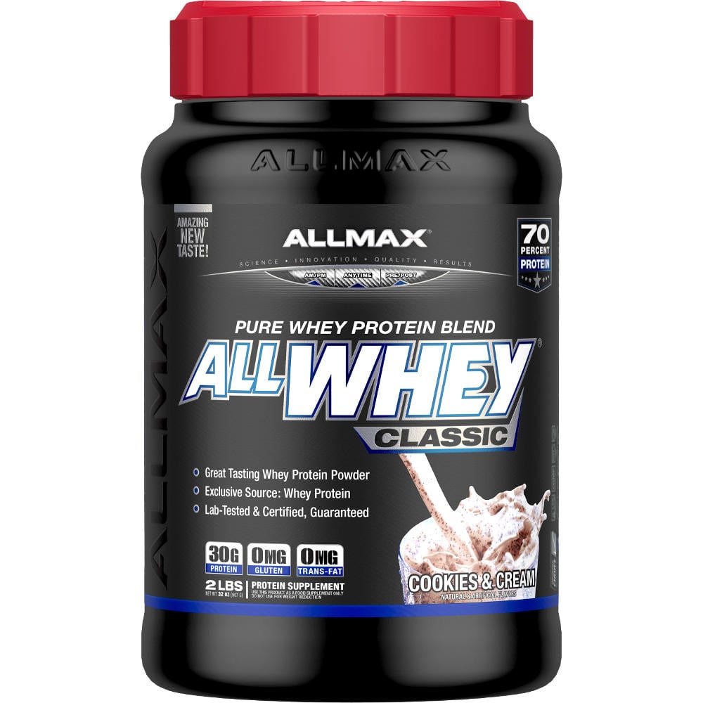 AllMAX Nutrition AllWhey Classic 2lb Cookies & Cream Whey Protein