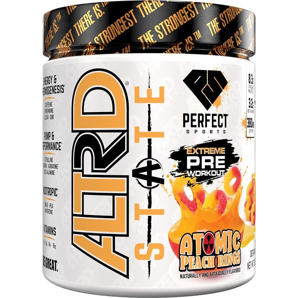 Perfect Sports Altrd State Extreme Pre-Workout - 20 Servings Atomic Peach Rings