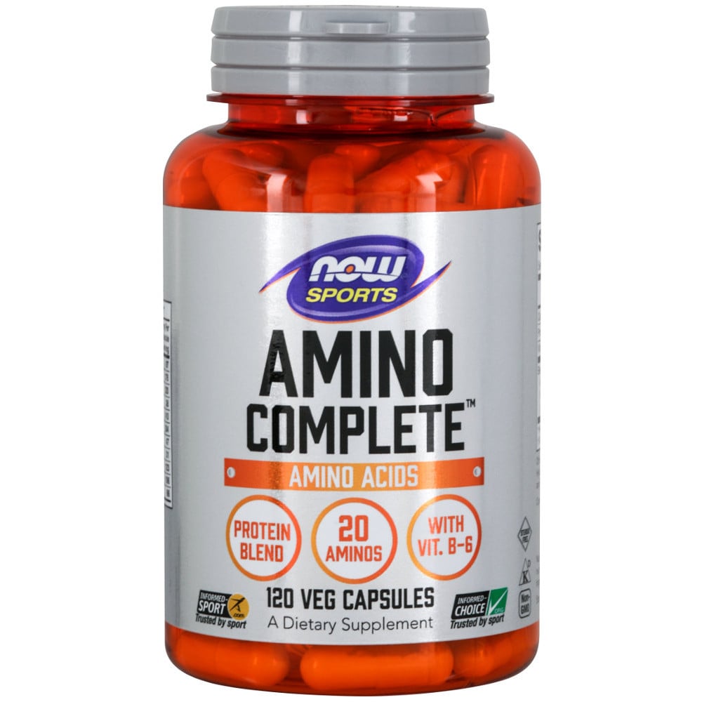 NOW Sports Amino Complete 120 Capsules