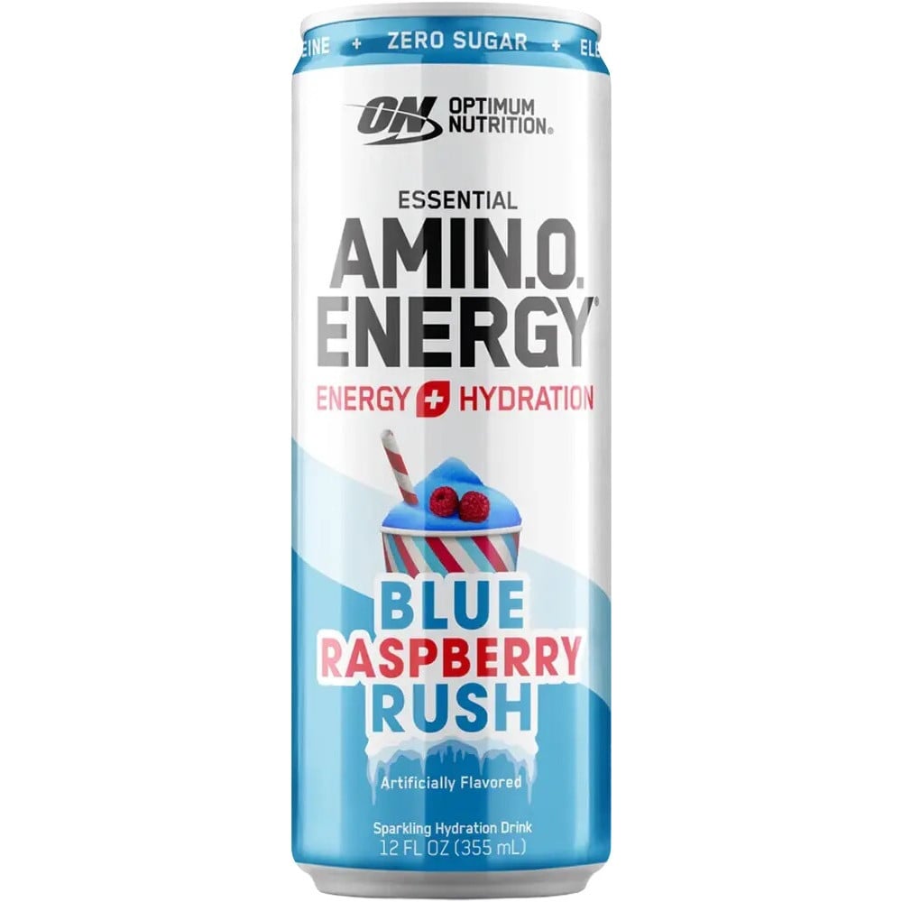Optimum Nutrition Amino Energy Sparkling Hydration - 1 Can Blue Raspberry Rush
