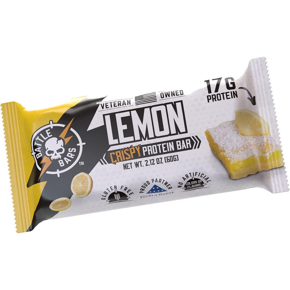 Battle Bars Protein Bar - 1 Bar Lemon