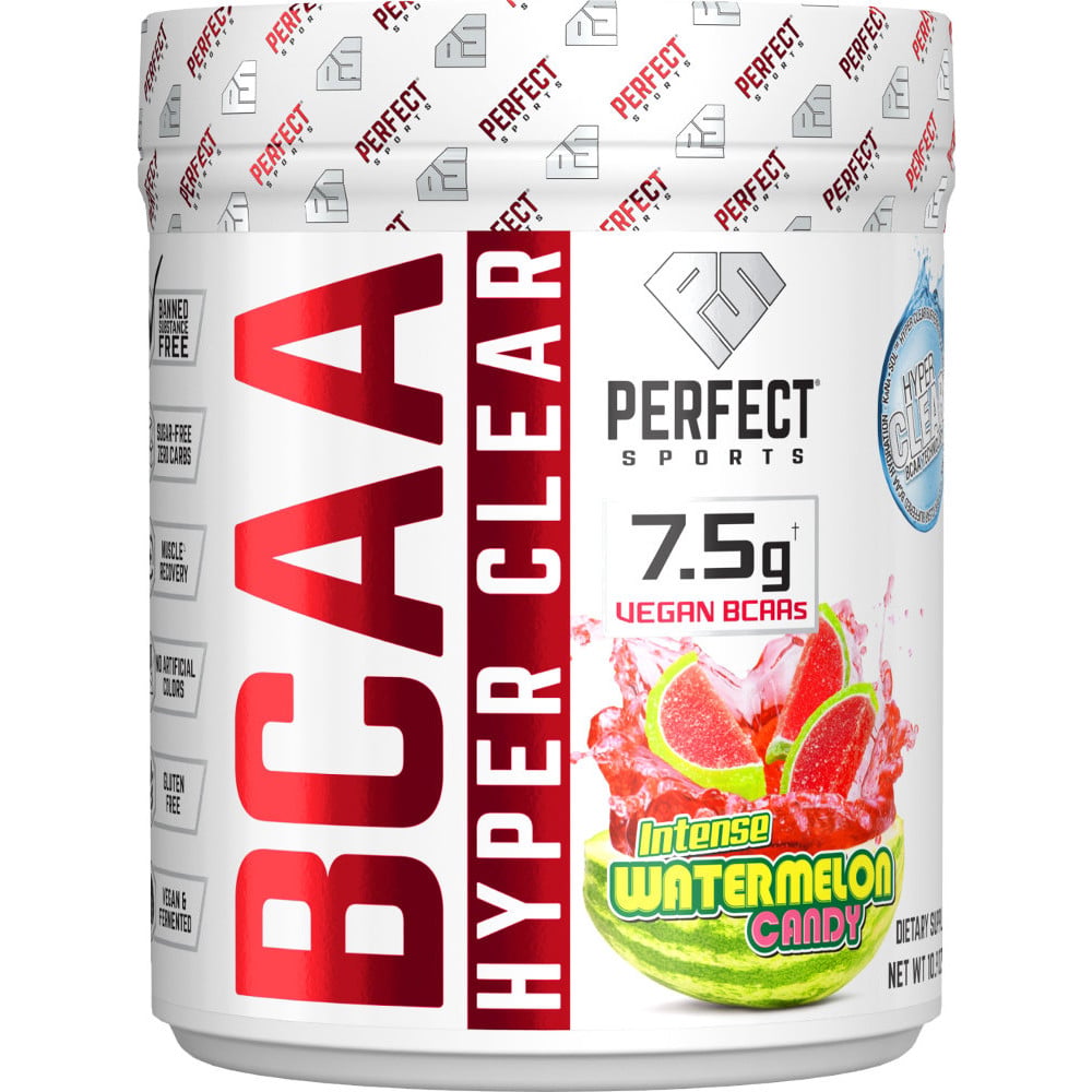 Perfect Sports BCAA Hyper Clear 30 Servings Intense Watermelon Candy