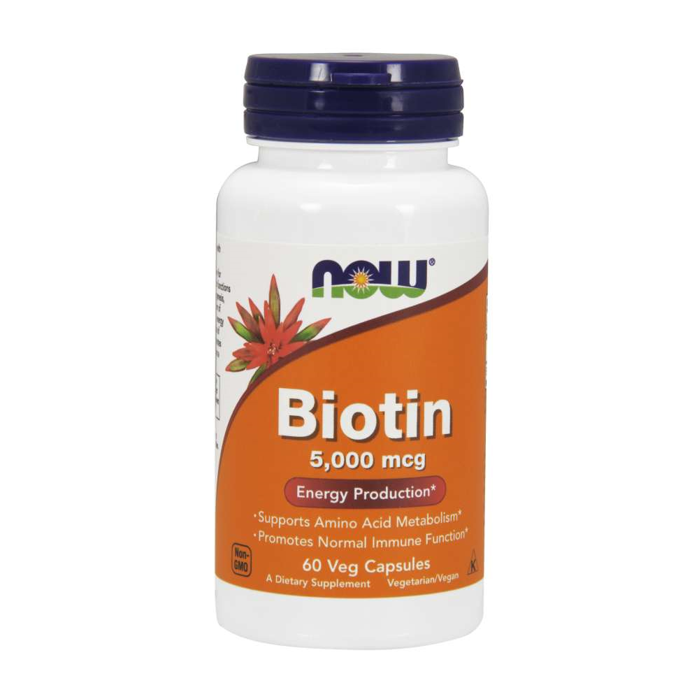 NOW Foods Biotin 5mg - 120 VCaps