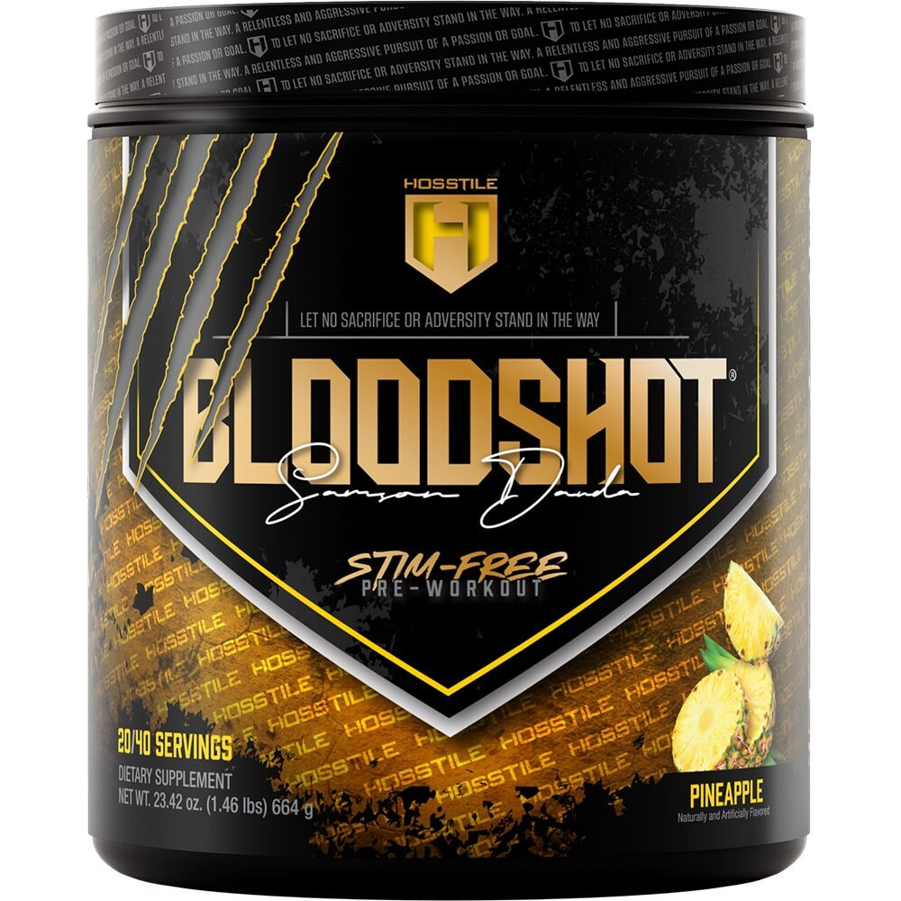 Hosstile Bloodshot Stim-Free Pre-Workout - 40 Servings Pineapple