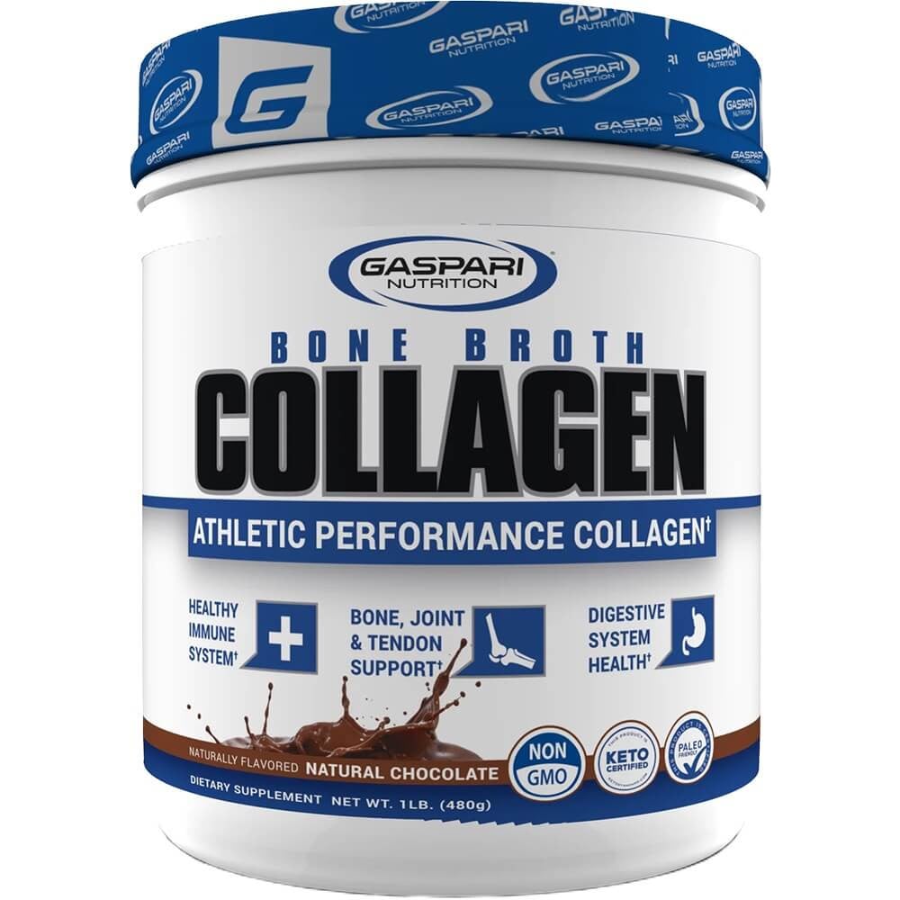 Gaspari Bone Broth Athletic Collagen - 30 Servings Chocolate