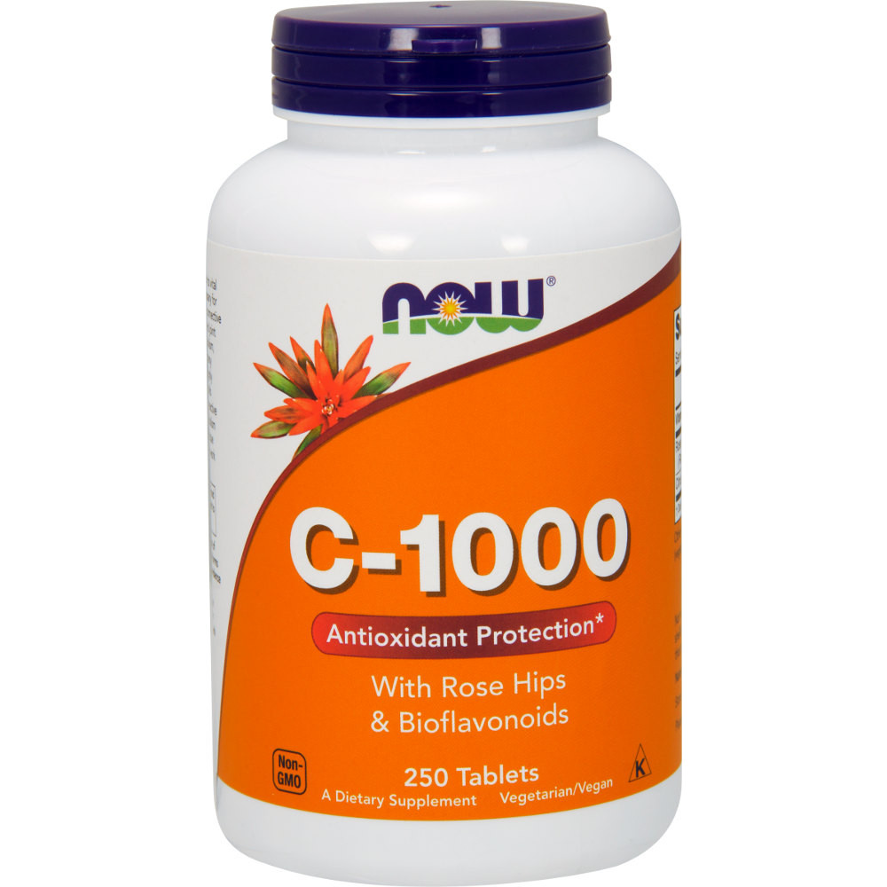 NOW Foods C-1000 Rose Hip & Bioflavonoids 250 Tablets
