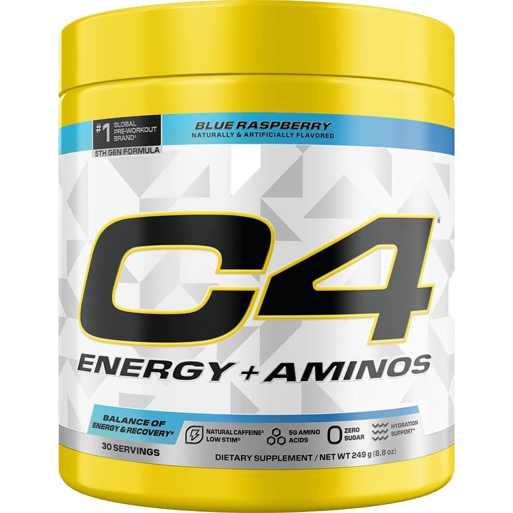 Cellucor C4 Energy + Aminos - 30 Servings Icy Blue Razz
