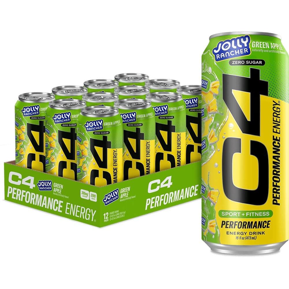 Cellucor C4 Performance Energy 16oz - Box of 12 Jolly Rancher Green Apple