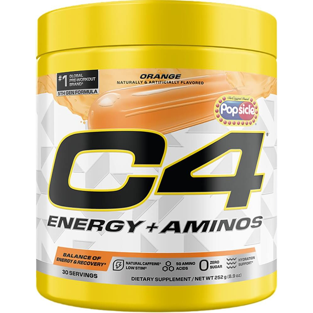 Cellucor C4 Energy + Aminos - 30 Servings Orange Popsicle