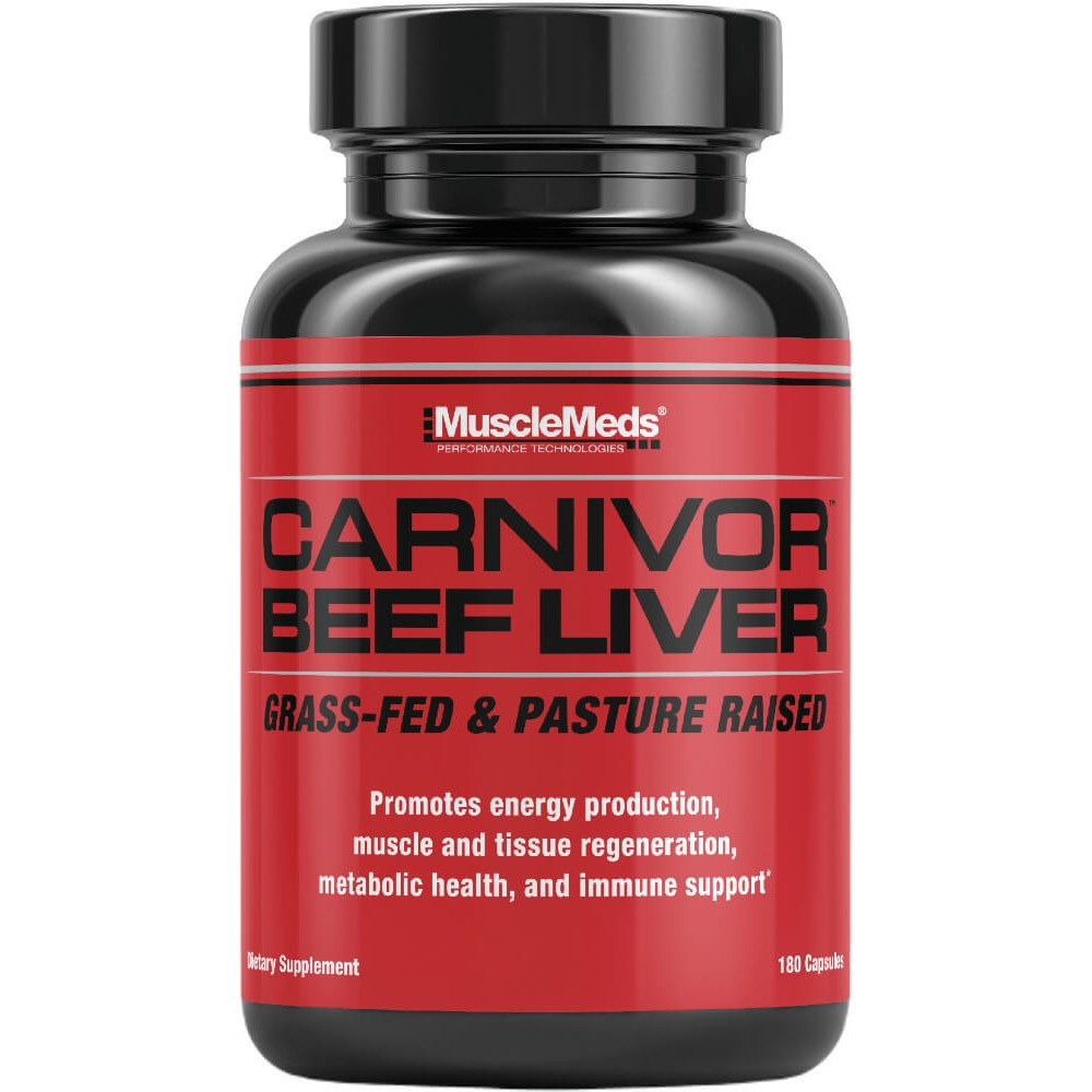 MuscleMeds Carnivor Beef Liver - 180 Capsules