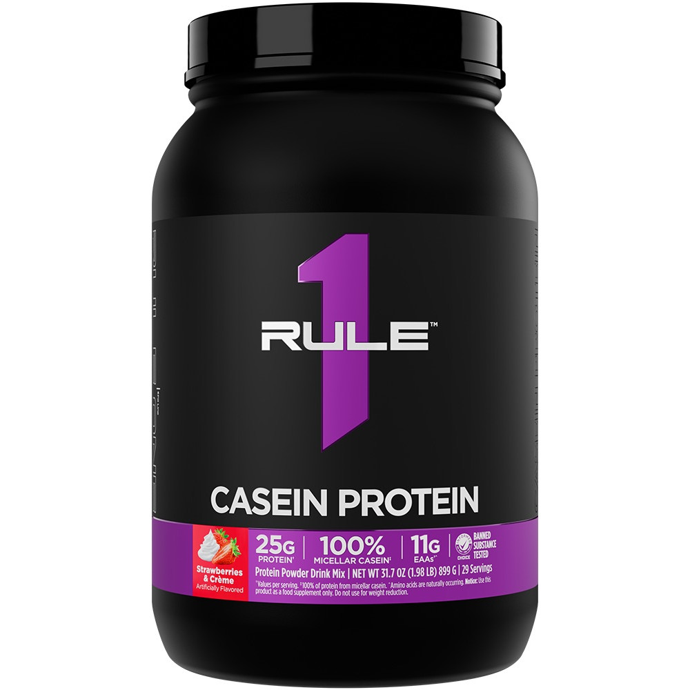 Rule 1 R1 Casein - 2lbs Strawberries & Creme