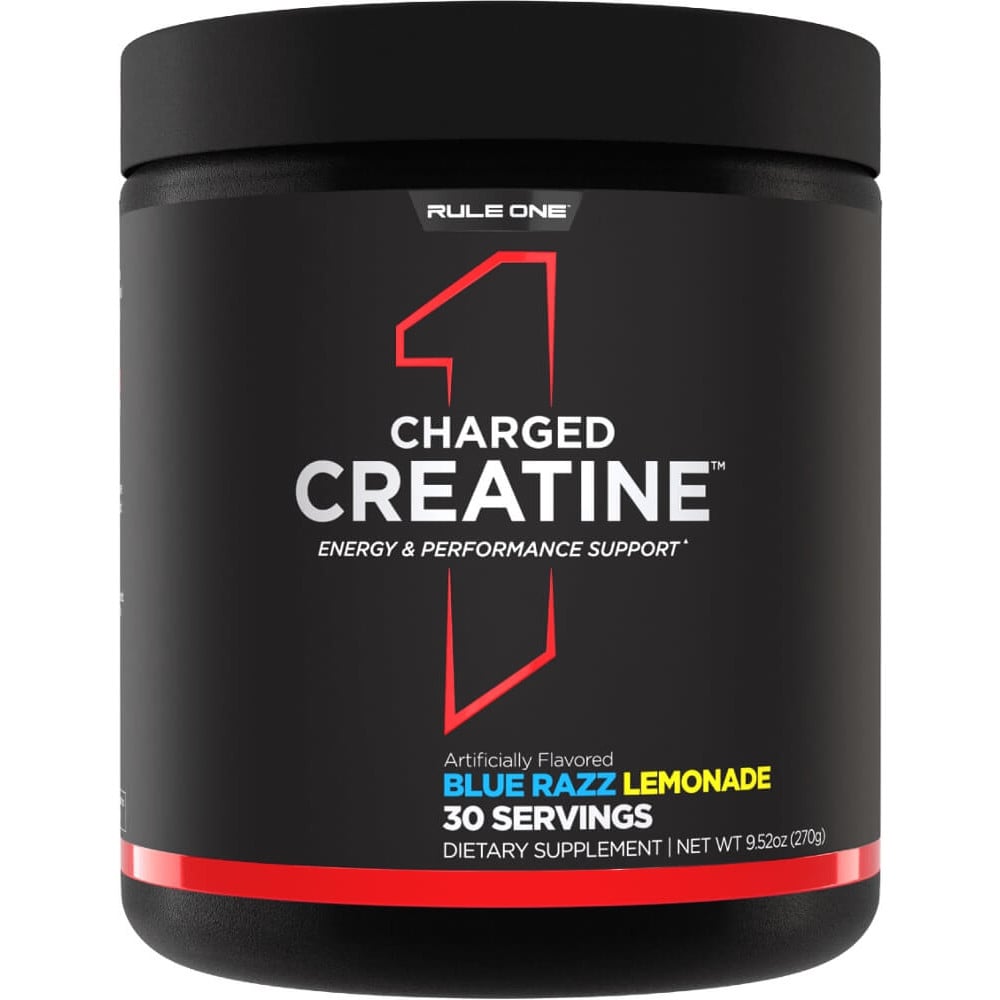 Rule 1 Charged Creatine - 30 Servings Blue Razz Lemonade