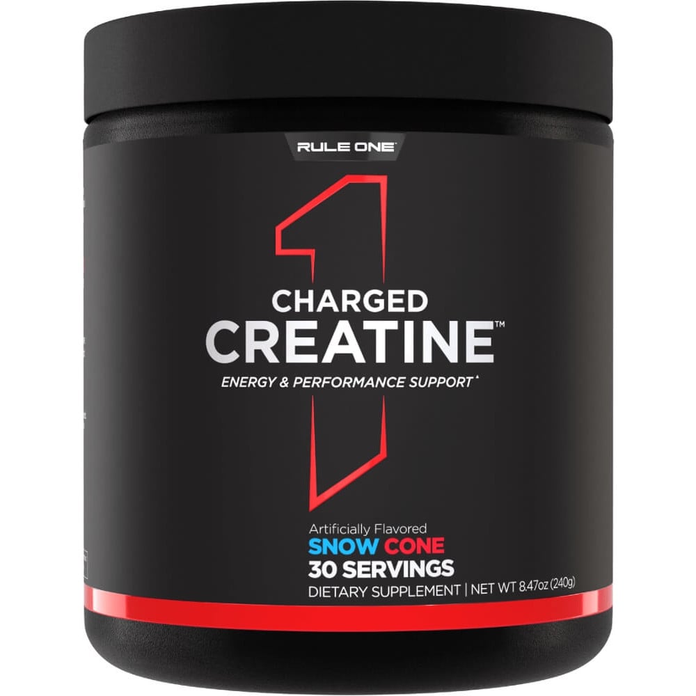 Rule 1 Charged Creatine - 30 Servings Snow Cone