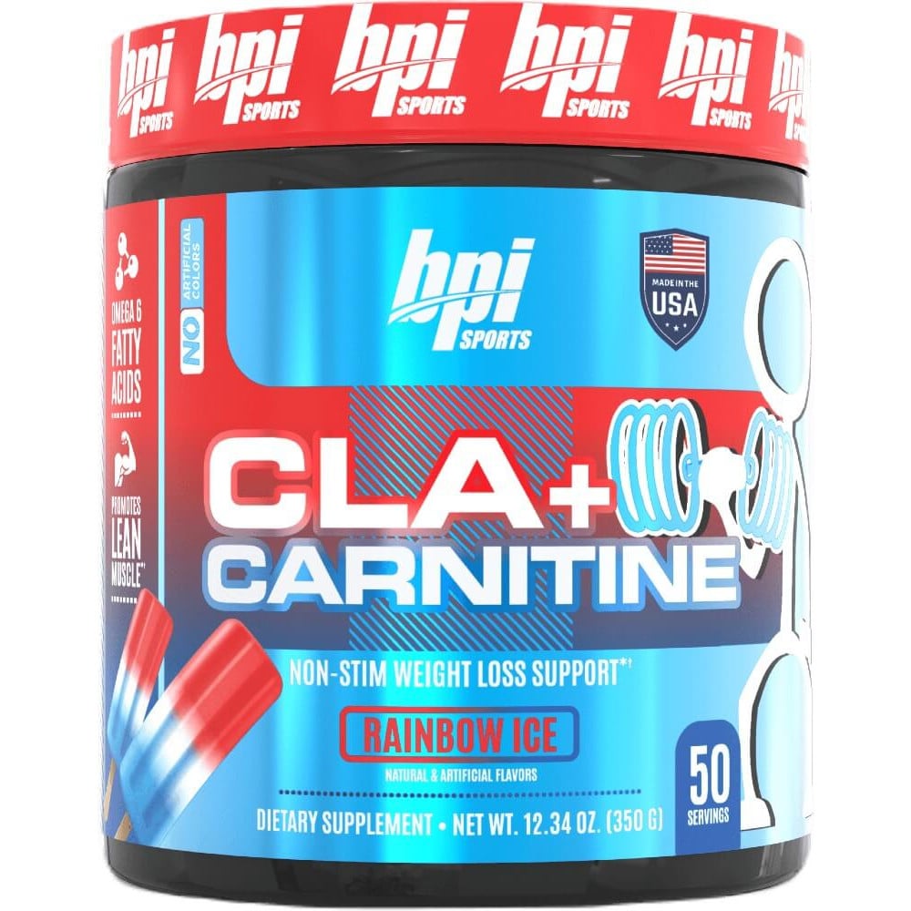BPI Sports CLA + Carnitine - 50 Servings Rainbow Ice