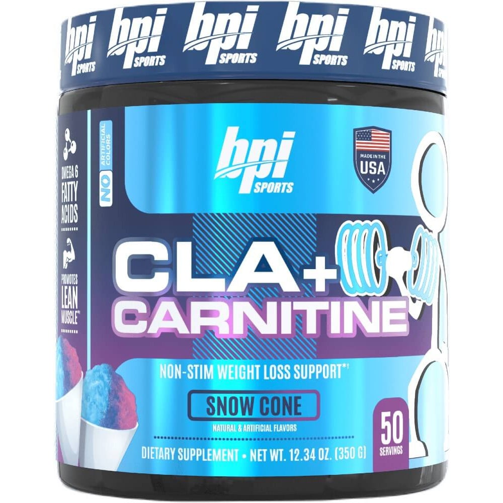 BPI Sports CLA + Carnitine - 50 Servings Snow Cone