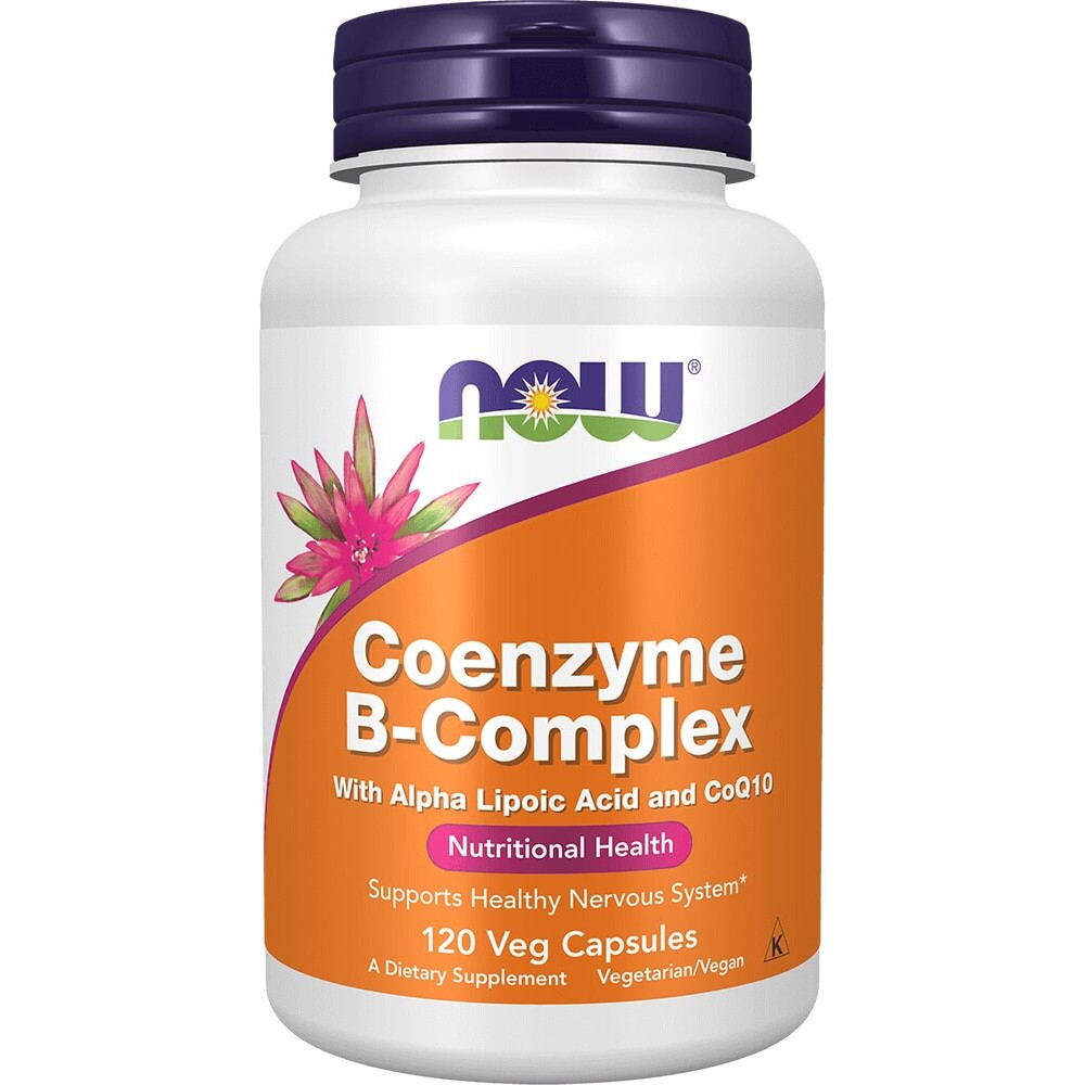 NOW Foods Co-Enzyme B Complex w/ ALA and CoQ10 - 120 VCaps