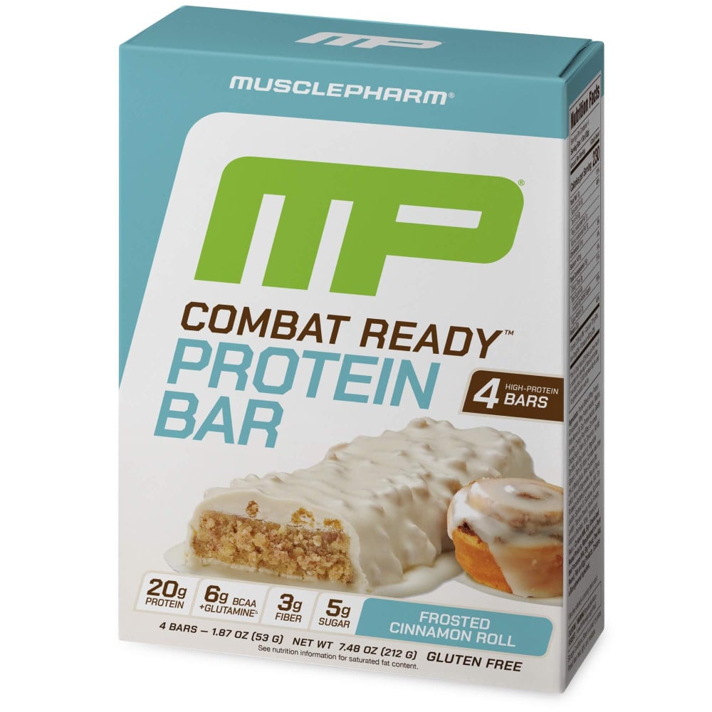 MusclePharm Combat Sport Bar - Box of 4 Cinnamon Roll