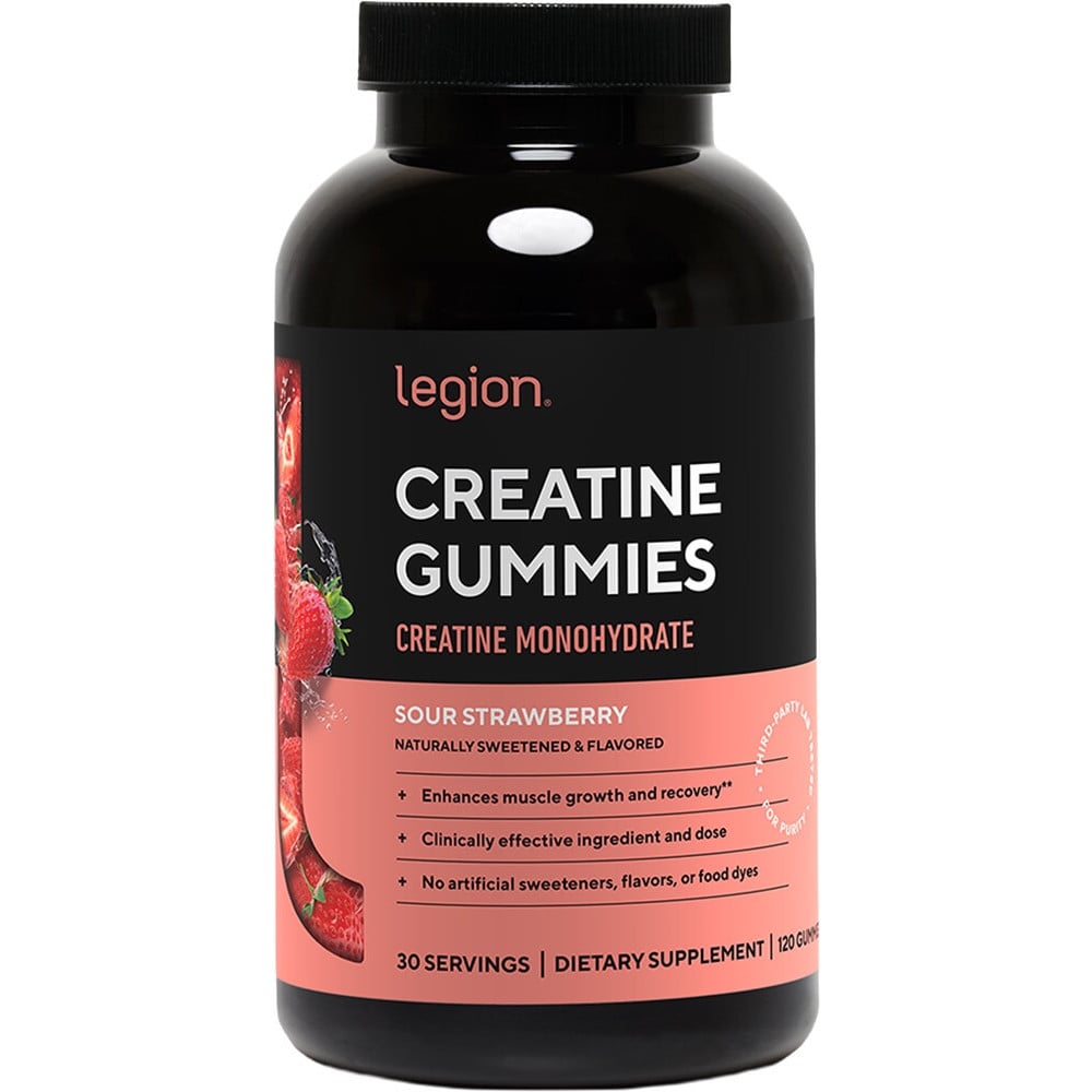 Legion Creatine Gummies - 120 Gummies Sour Strawberry