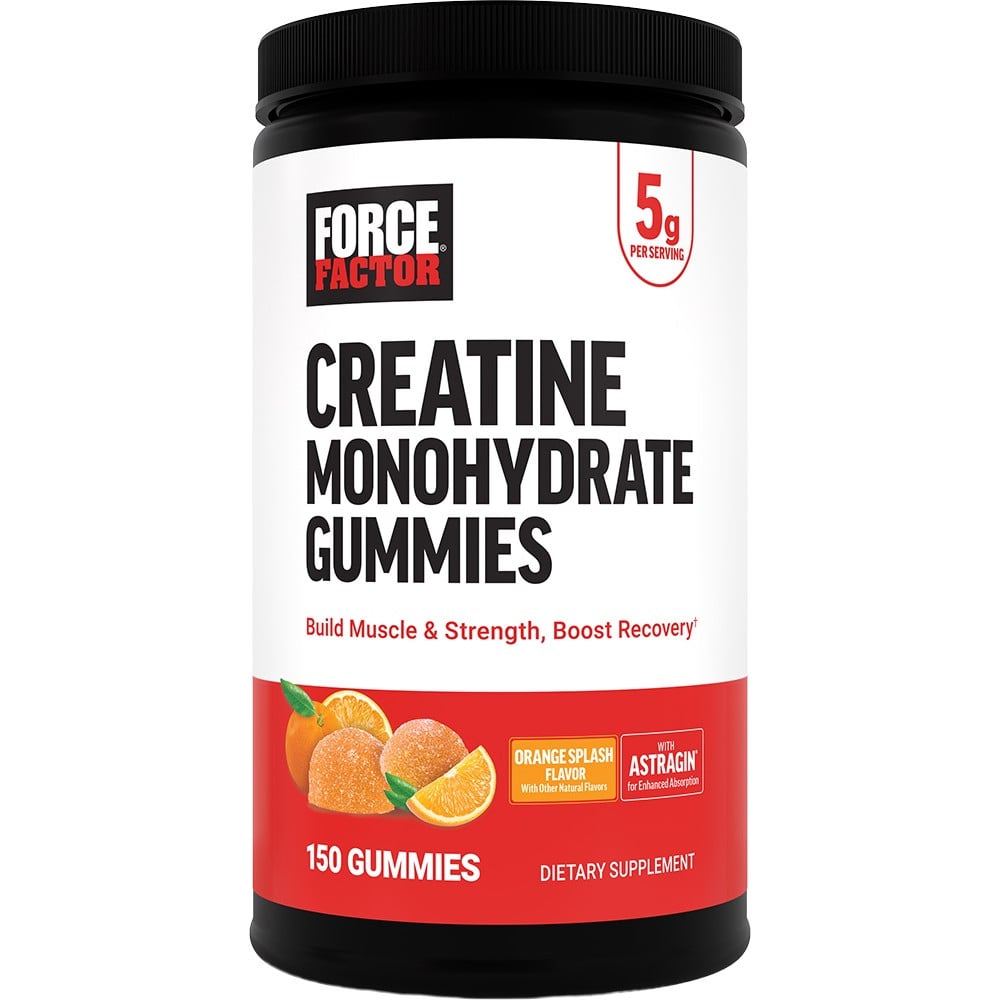 Force Factor Creatine Gummies - 150 Gummies Orange Splash