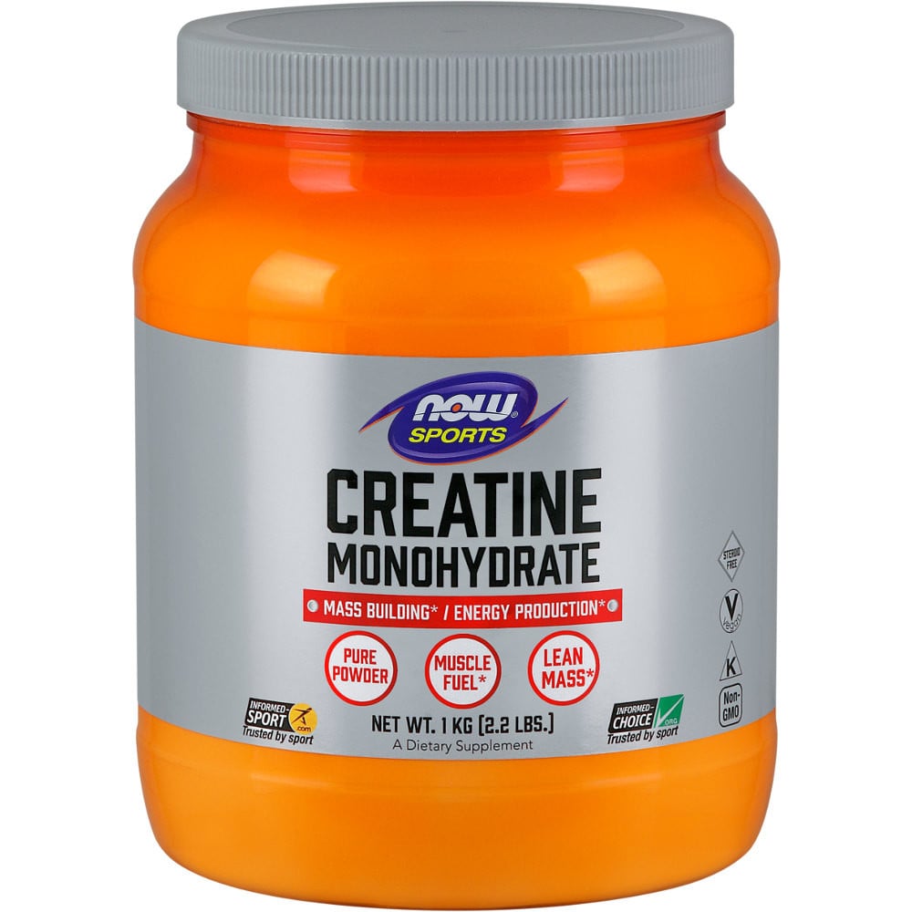 NOW Sports Creatine Monohydrate Powder 1000g Unflavored 
