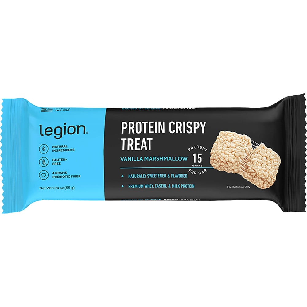 Legion Protein Crispy Treat - 1 Bar Vanilla Marshmallow 