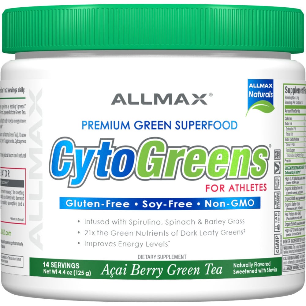 AllMax CytoGreens 14 Servings Acai Berry Green Tea
