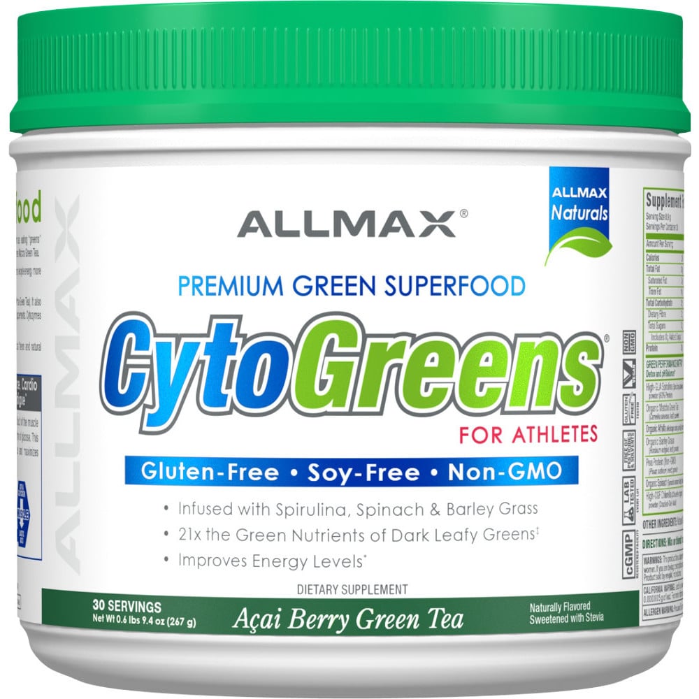 AllMax CytoGreens 30 Servings Acai Berry Green Tea