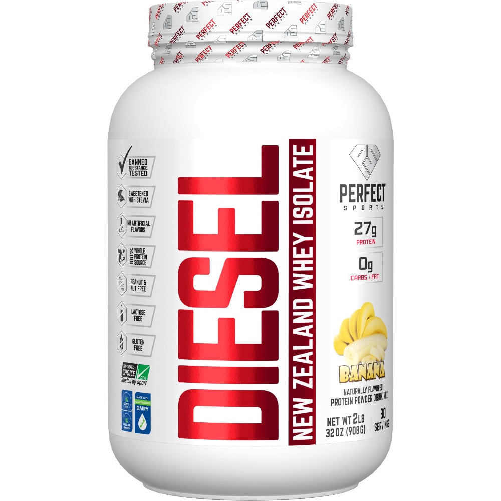 Perfect Sports Diesel 100% New Zealand Whey Isolate 2lbs Banana