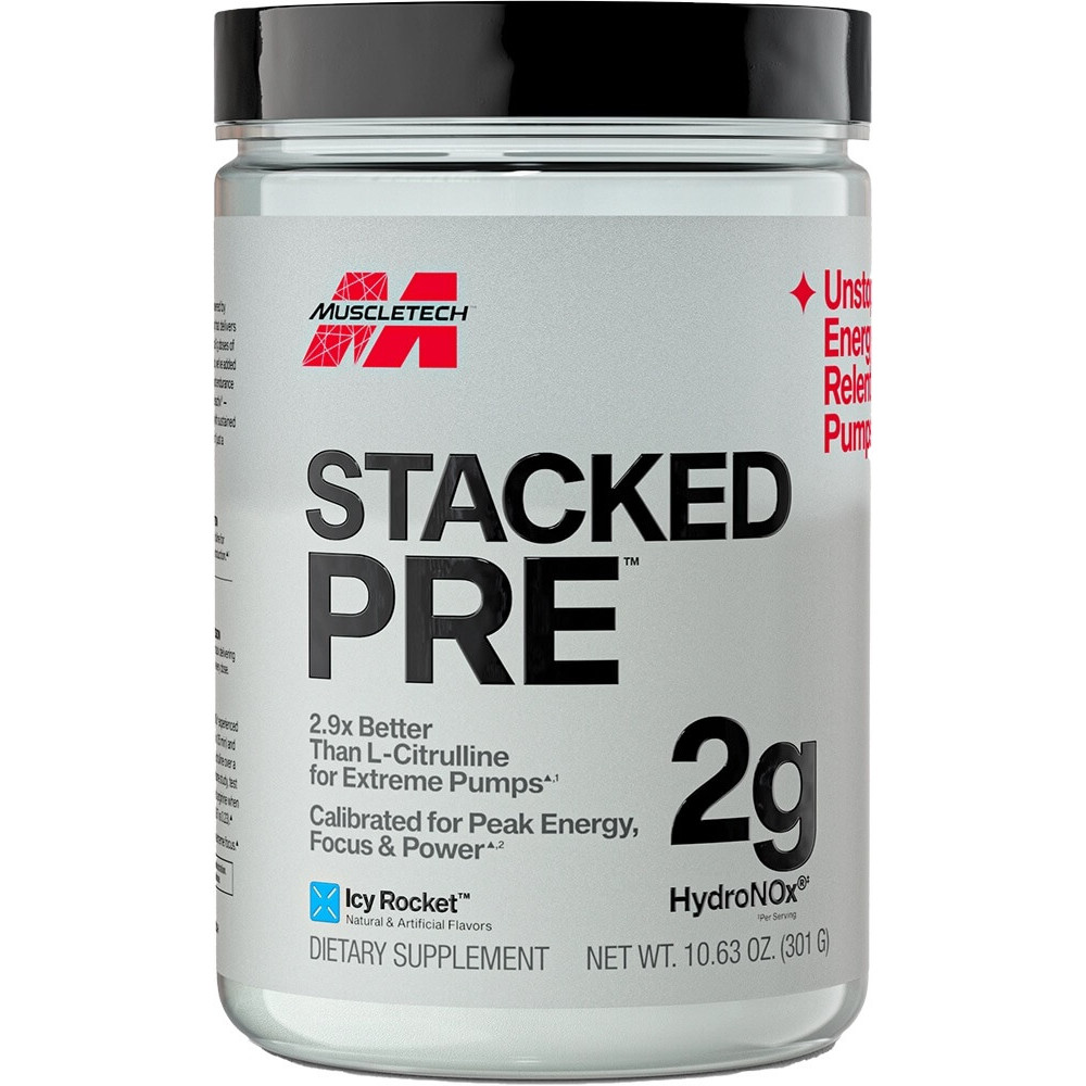 MuscleTech Stacked Pre - 20 Servings Icy Rocket