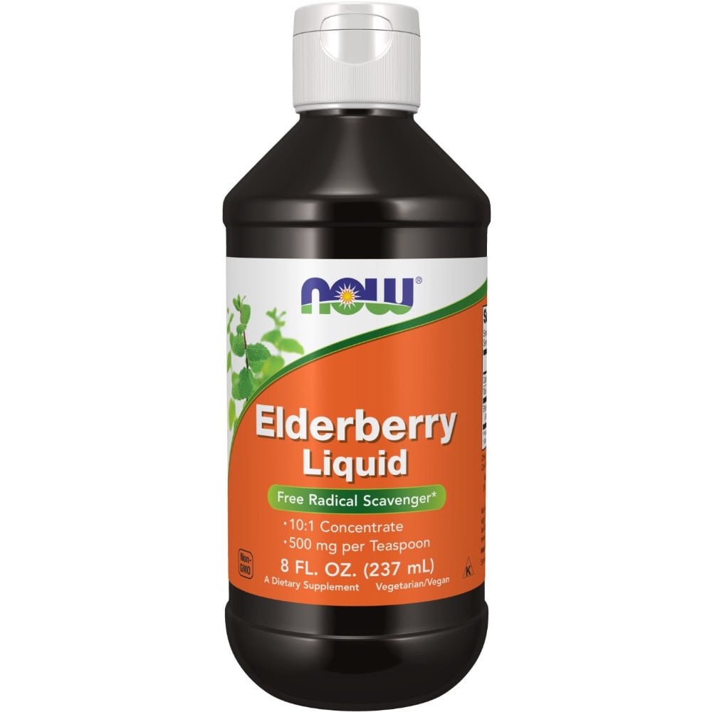 NOW Foods Elderberry Liquid 500mg - 8oz