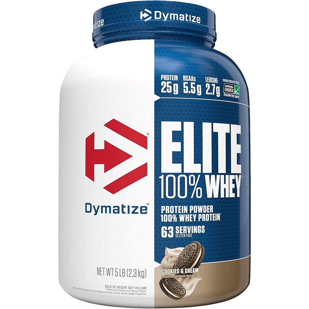 Dymatize Elite 100% Whey Protein - 5lbs Cookies & Cream