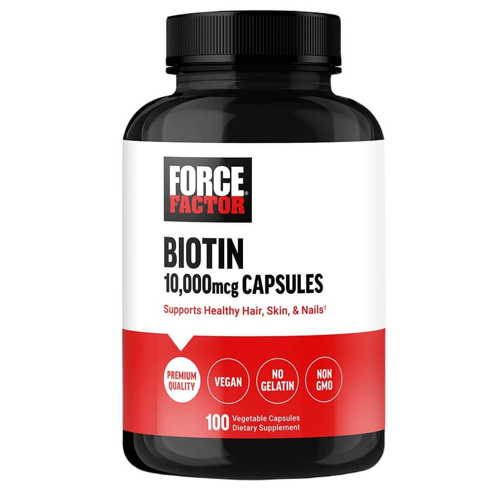 Force Factor Biotin 10,000mcg - 100 Vegetable Capsules