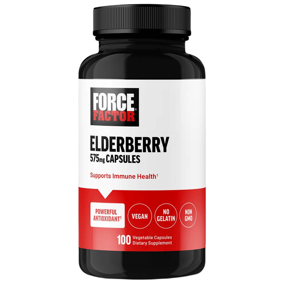 Force Factor Elderberry 575mg - 100 Vegetable Capsules