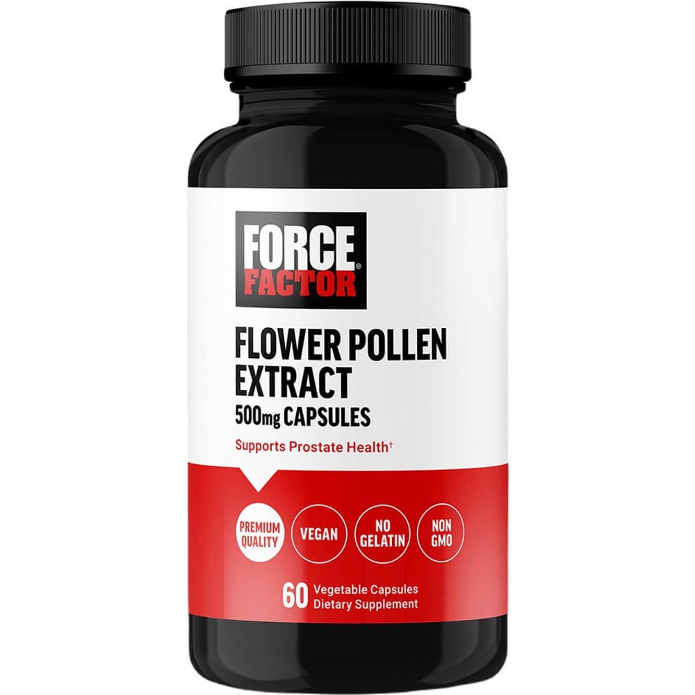 Force Factor Flower Pollen Extract 500mg - 60 Vegetable Capsules