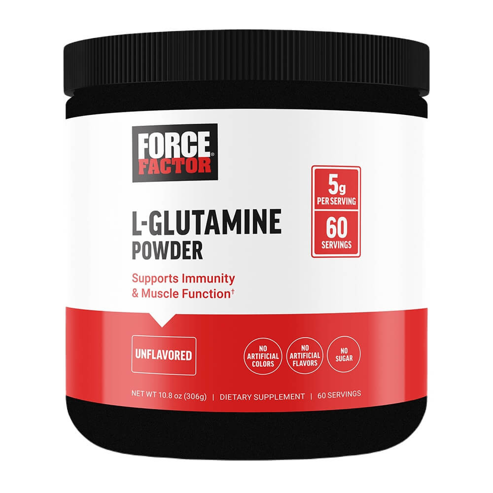 Force Factor L-Glutamine Powder - 60 Servings Unflavored