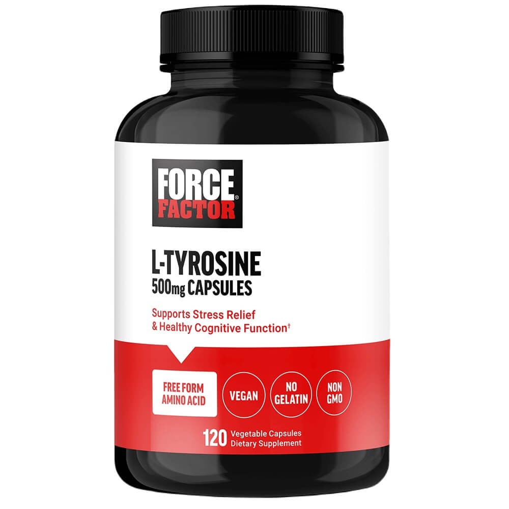Force Factor L-Tyrosine 500mg - 120 Vegetable Capsules