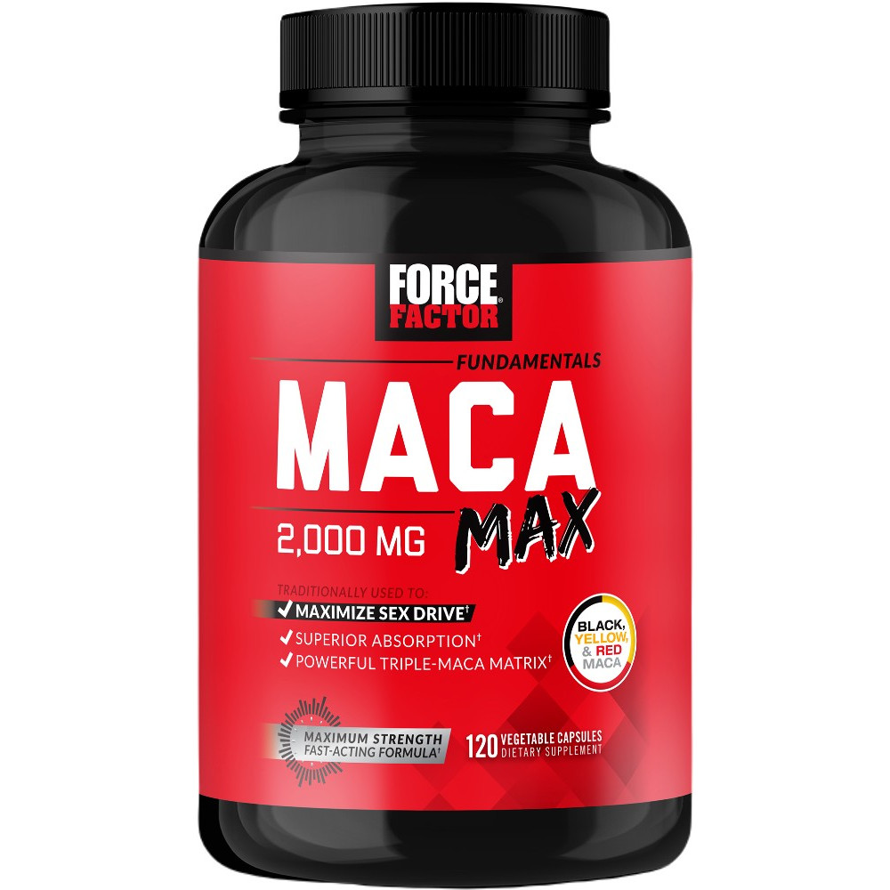 Force Factor Maca Max 2000mg - 120 Capsules