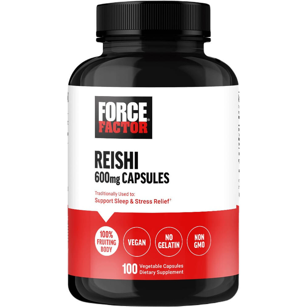 Force Factor Reishi 600mg - 100 Vegetable Capsules