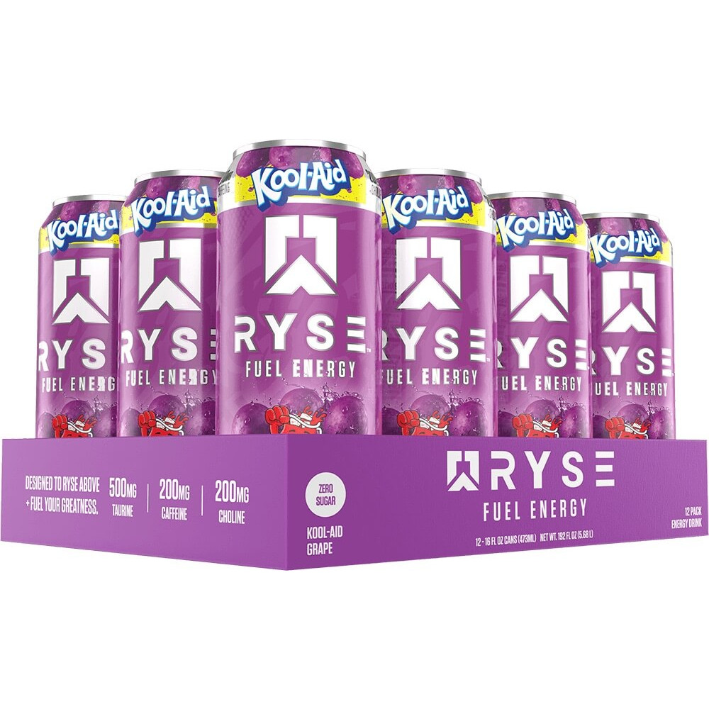 Ryse Fuel Energy Drink - Box of 12 Kool-Aid Grape