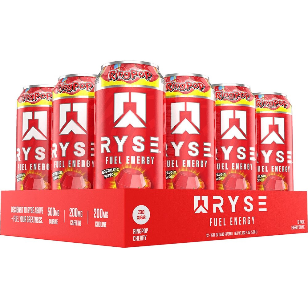 Ryse Fuel Energy Drink - Box of 12 Ring-Pop Cherry